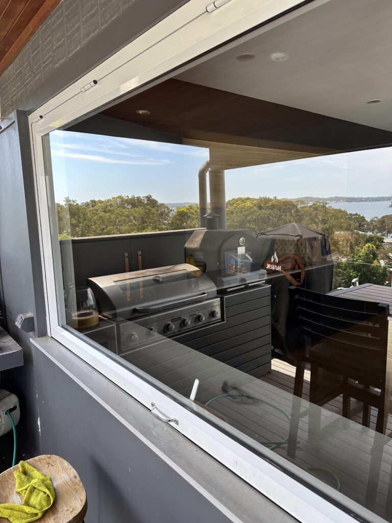 sparkling clean window